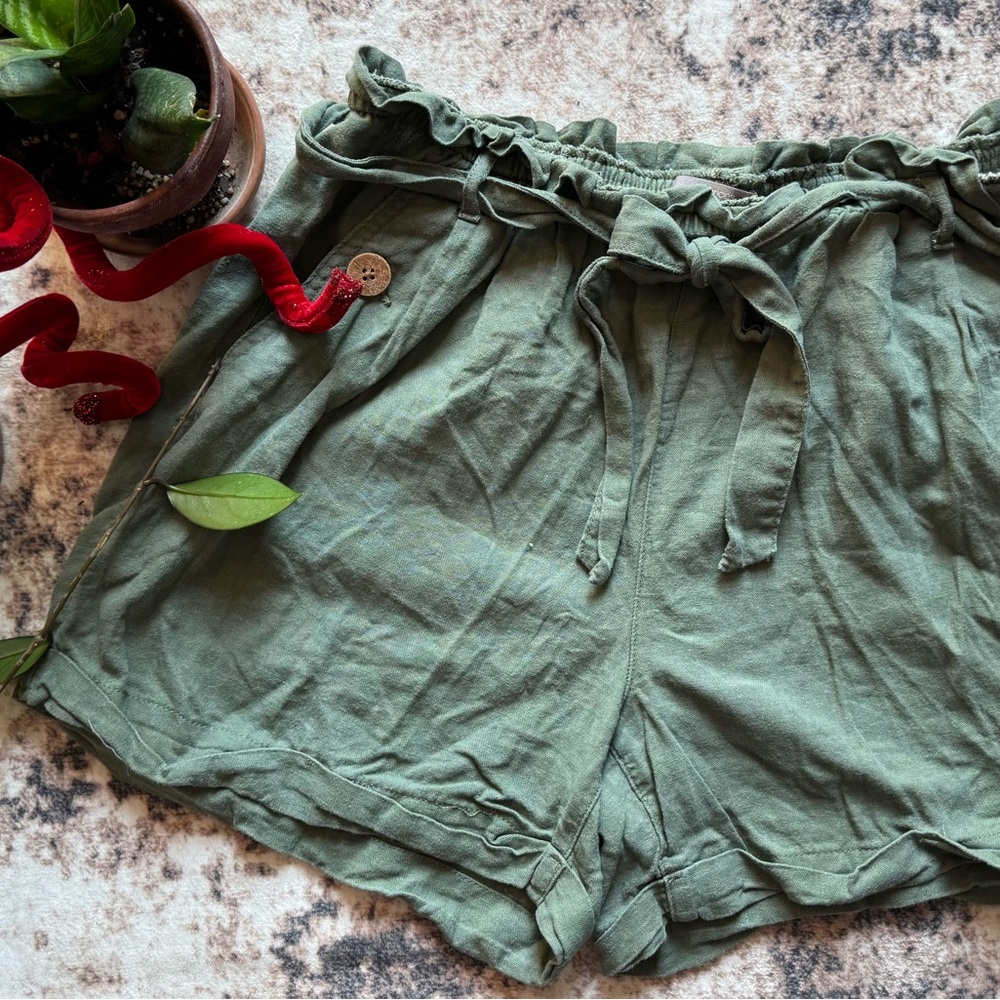 Maurices Olive Green High Waist Women's Shorts